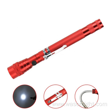 Factory OEM Telescoping Magnetic Pickup Tool With Bright Led Lights Flexible Pick Up Led Flashlight With Extendable Neck